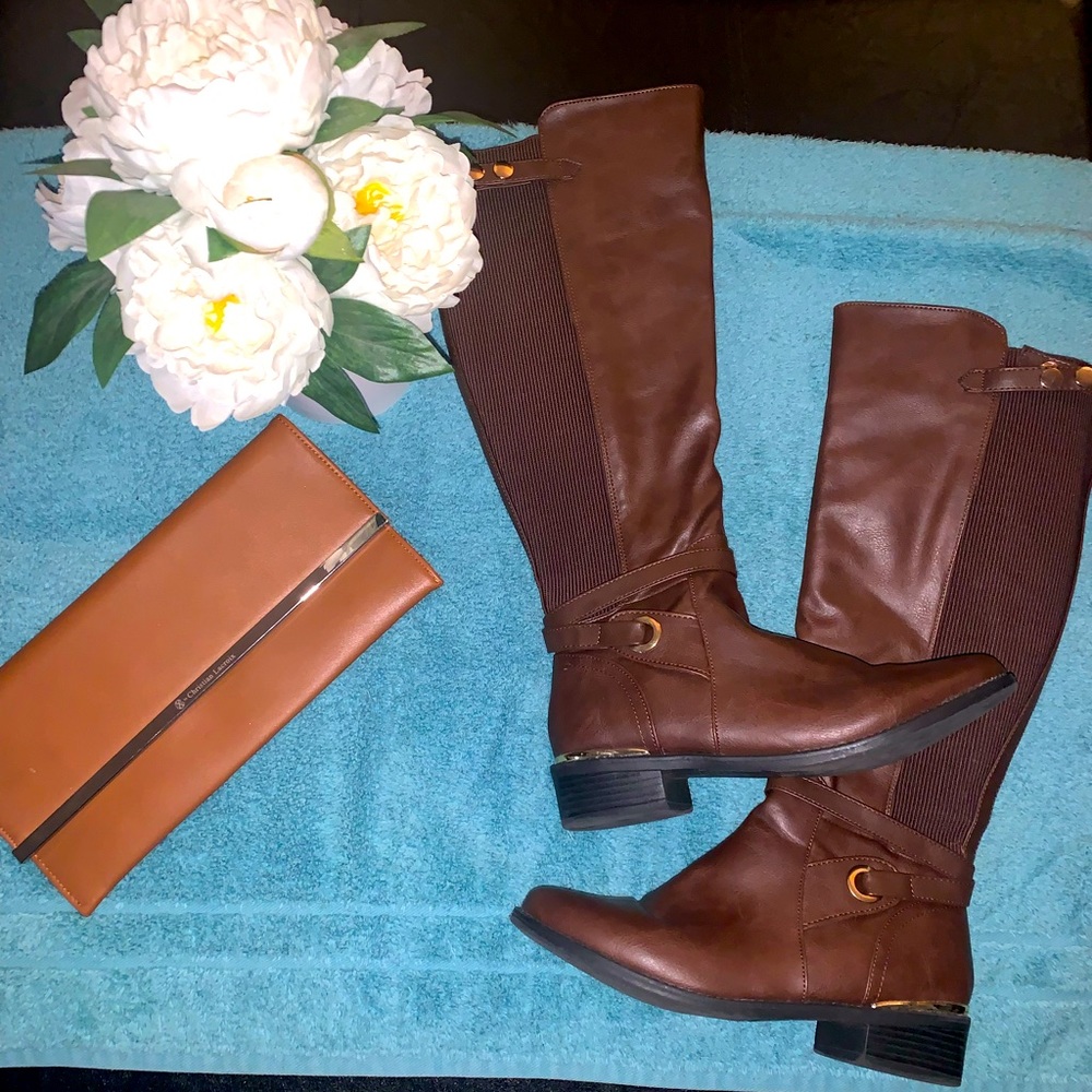 TOP Moda Woman’s Rider Heeled Boots - Picture 2 of 7